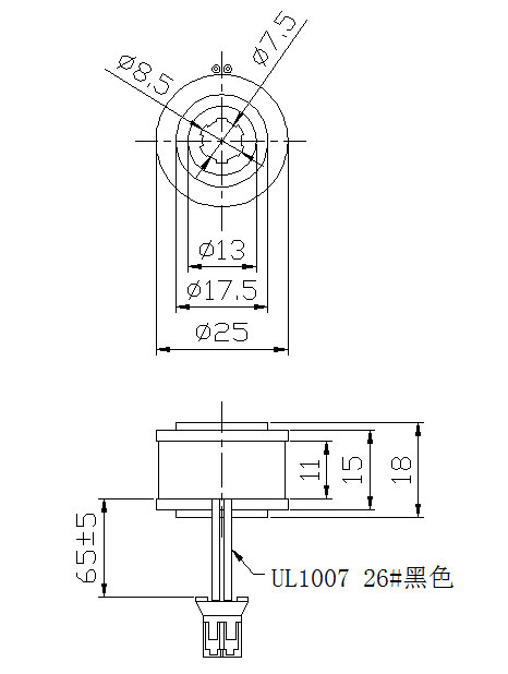 人造板噴濕增濕閥線(xiàn)圈尺寸圖